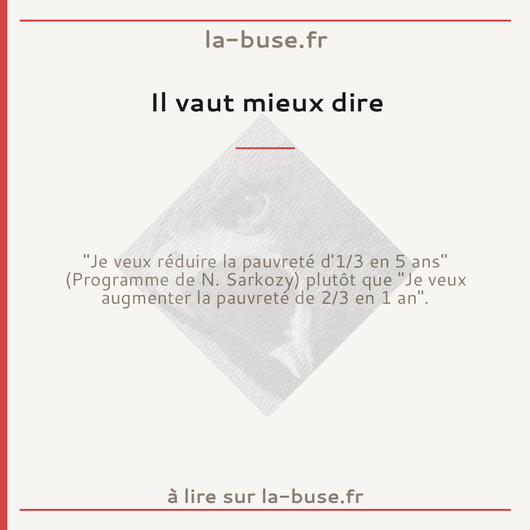 Il vaut mieux dire
