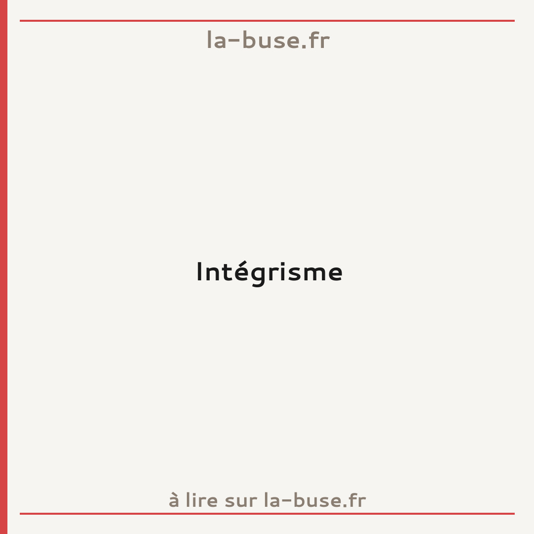 Intégrisme