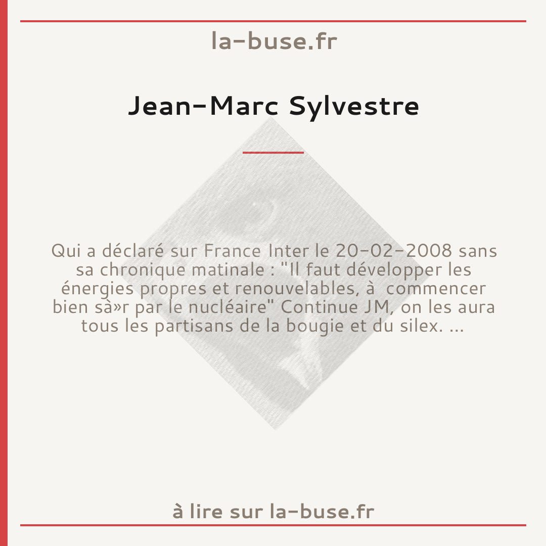 Jean-Marc Sylvestre