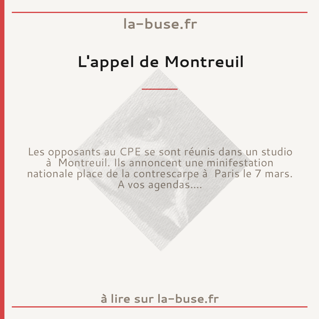 L'appel de Montreuil