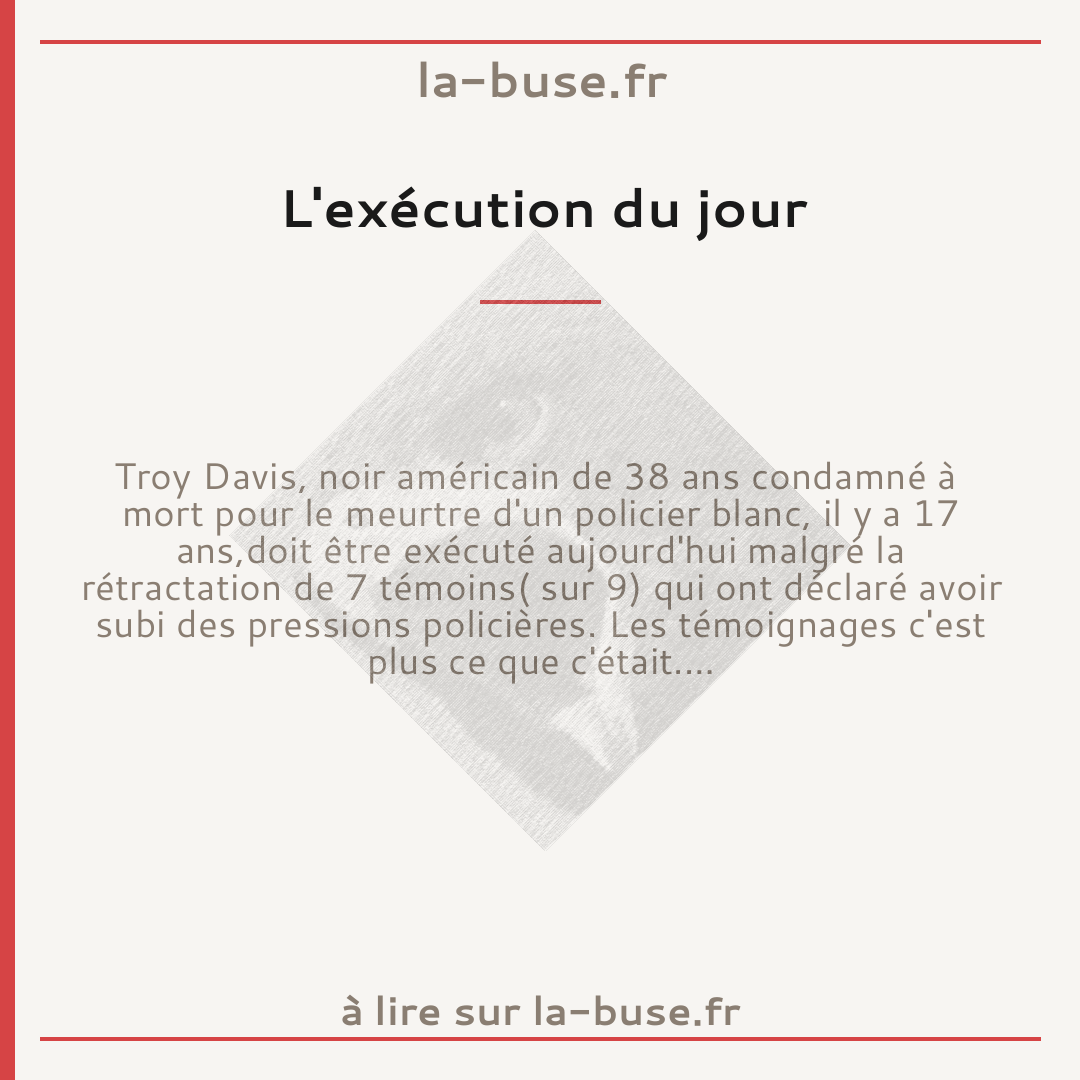 L'exécution du jour