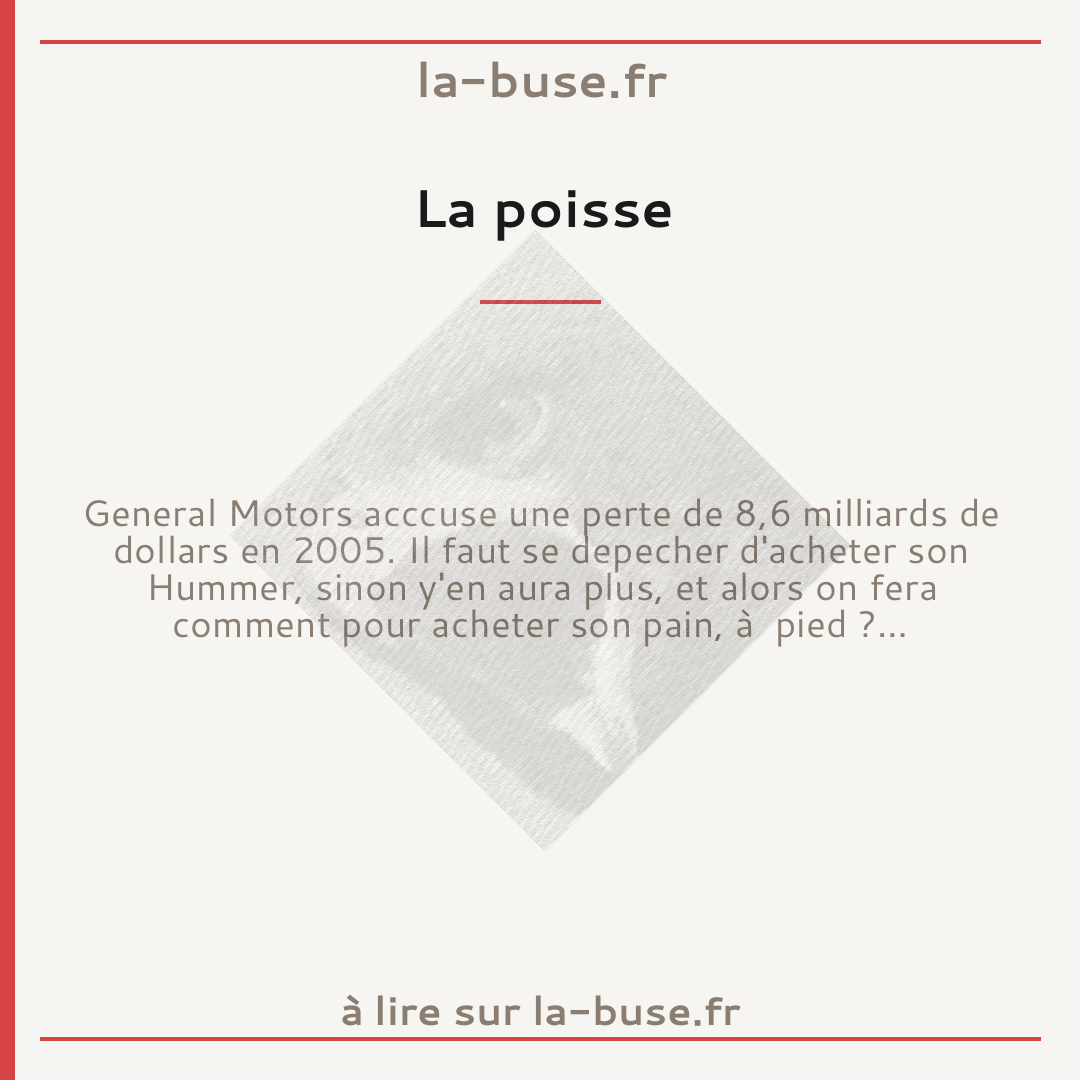 La poisse