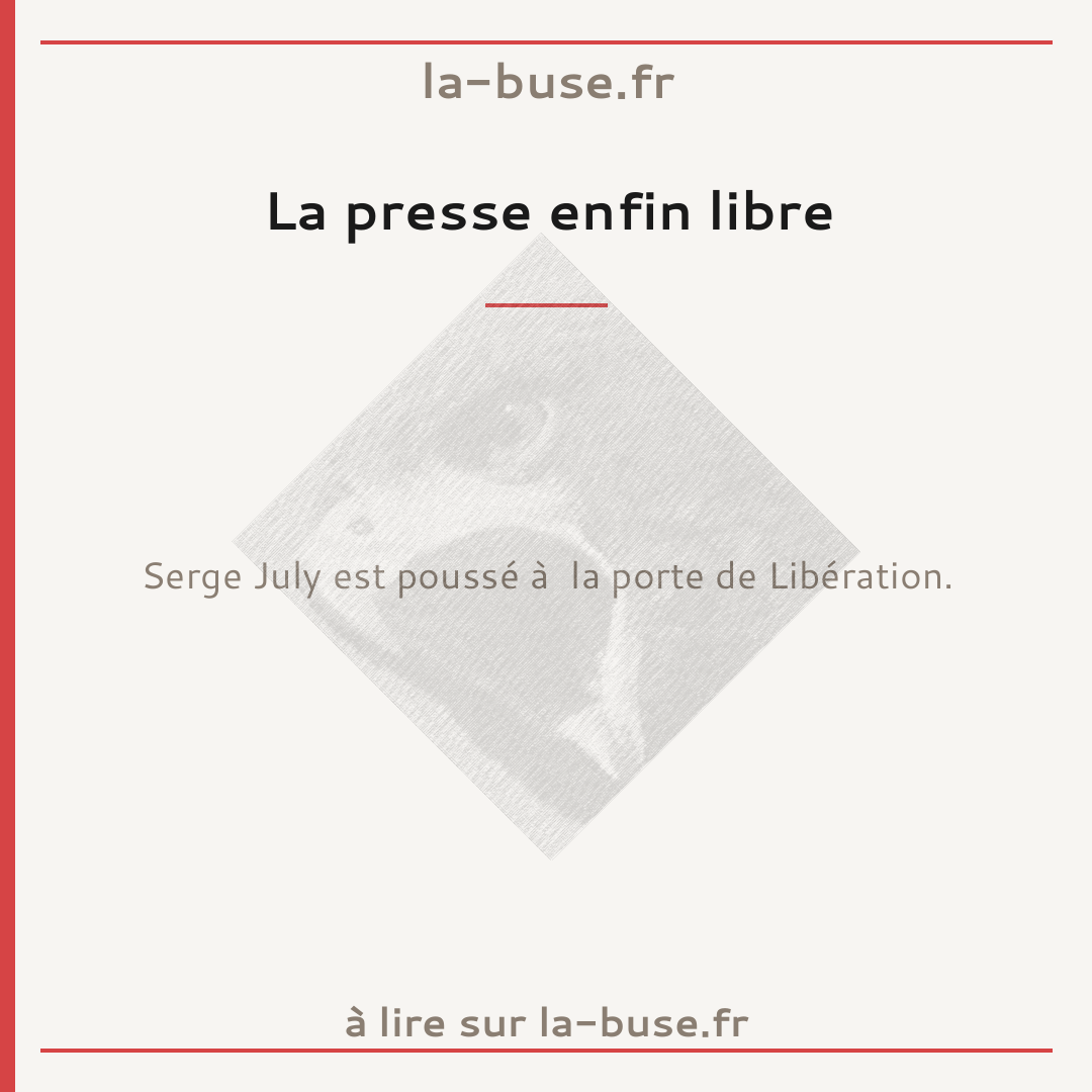 La presse enfin libre