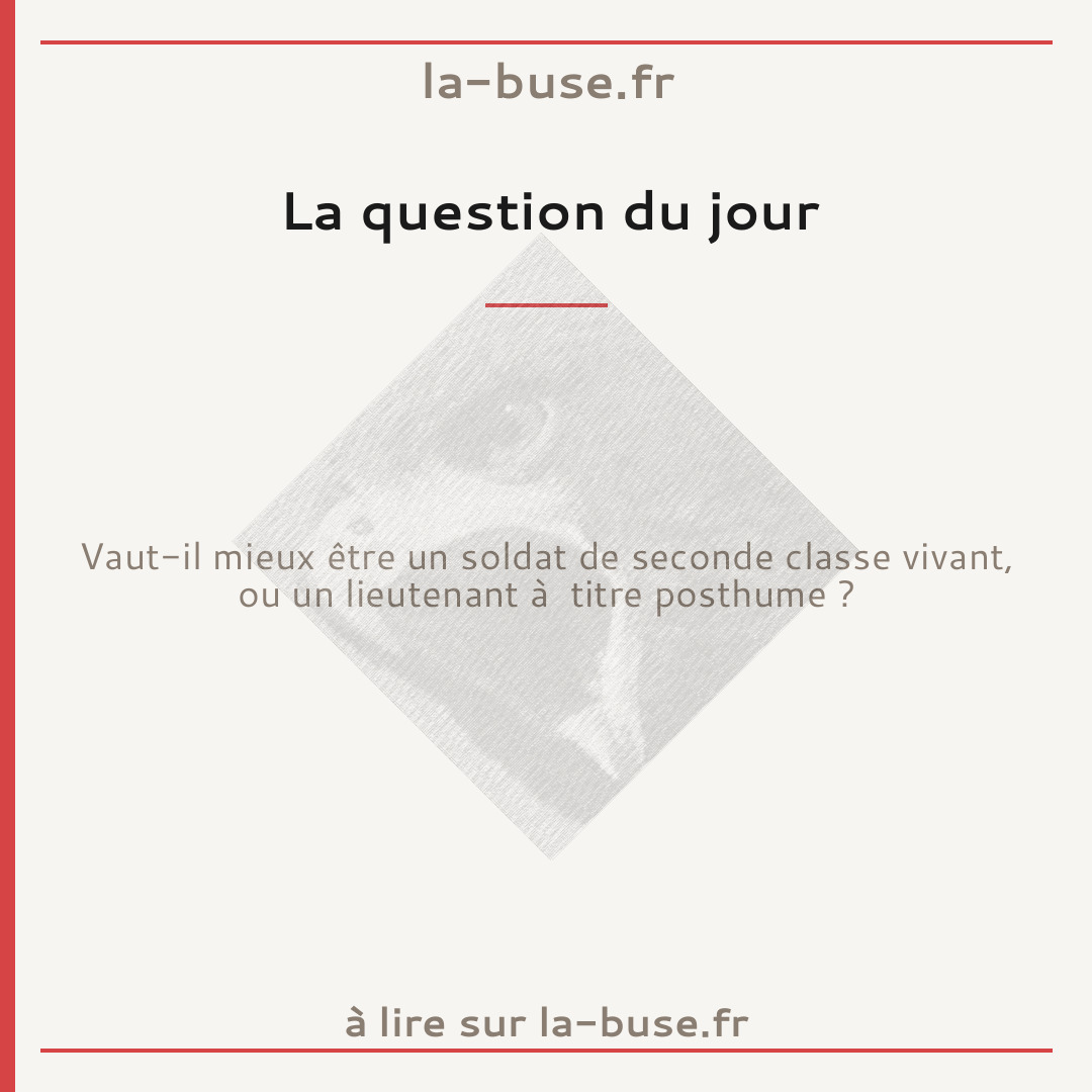 La question du jour