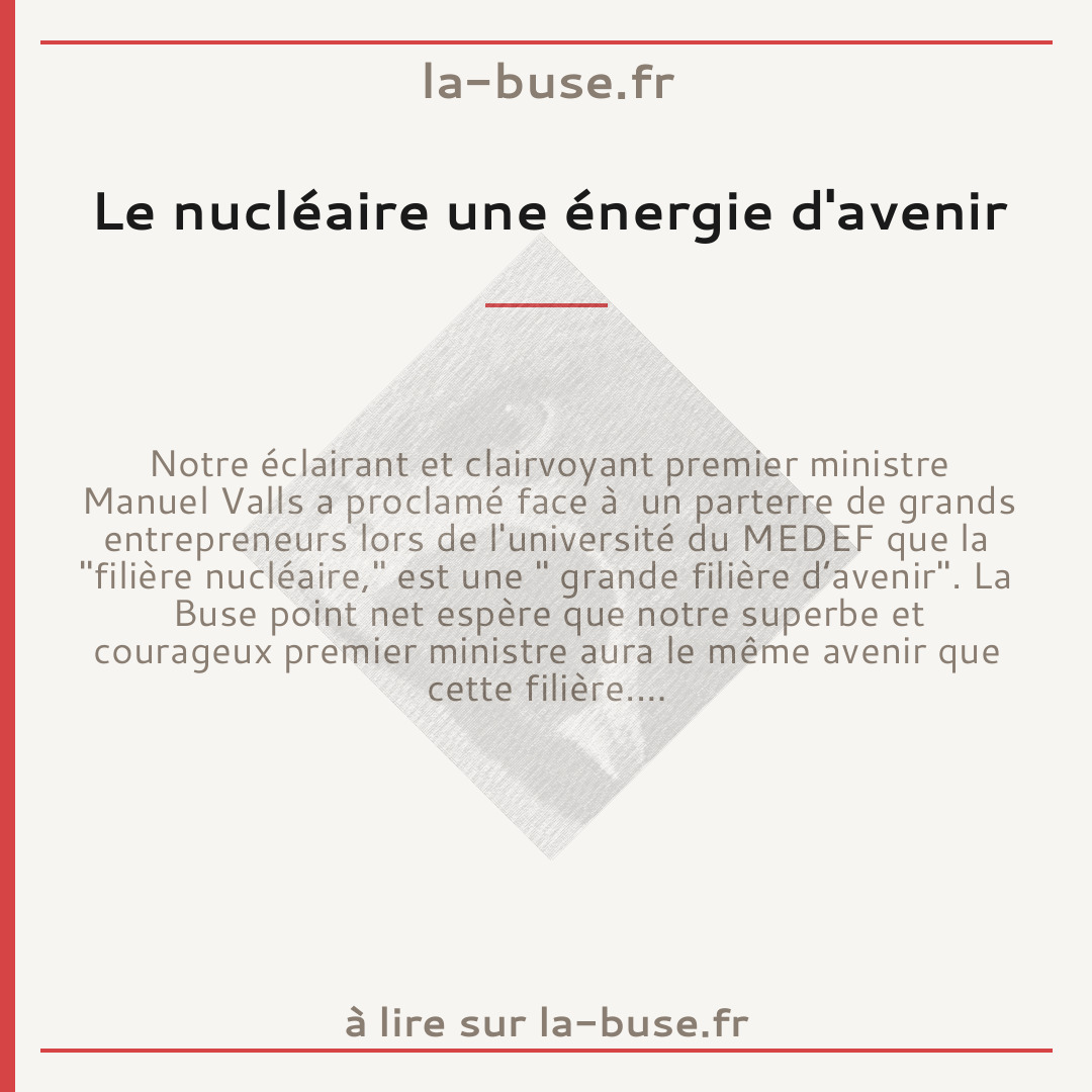 Le nucléaire une énergie d'avenir
