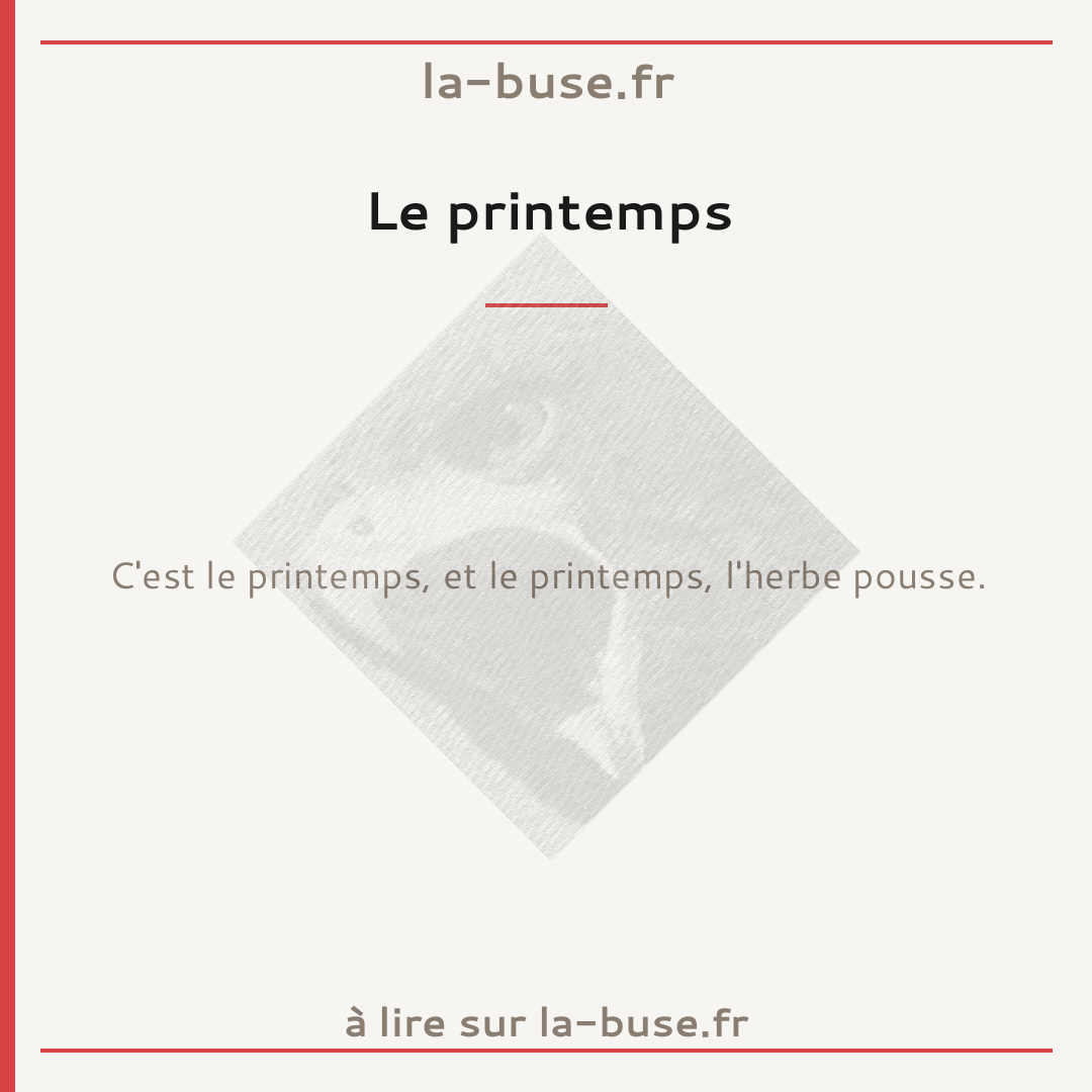 Le printemps