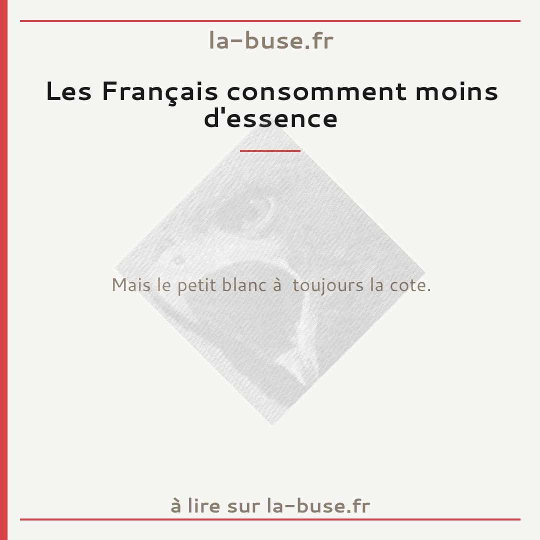 Les Français consomment moins d'essence