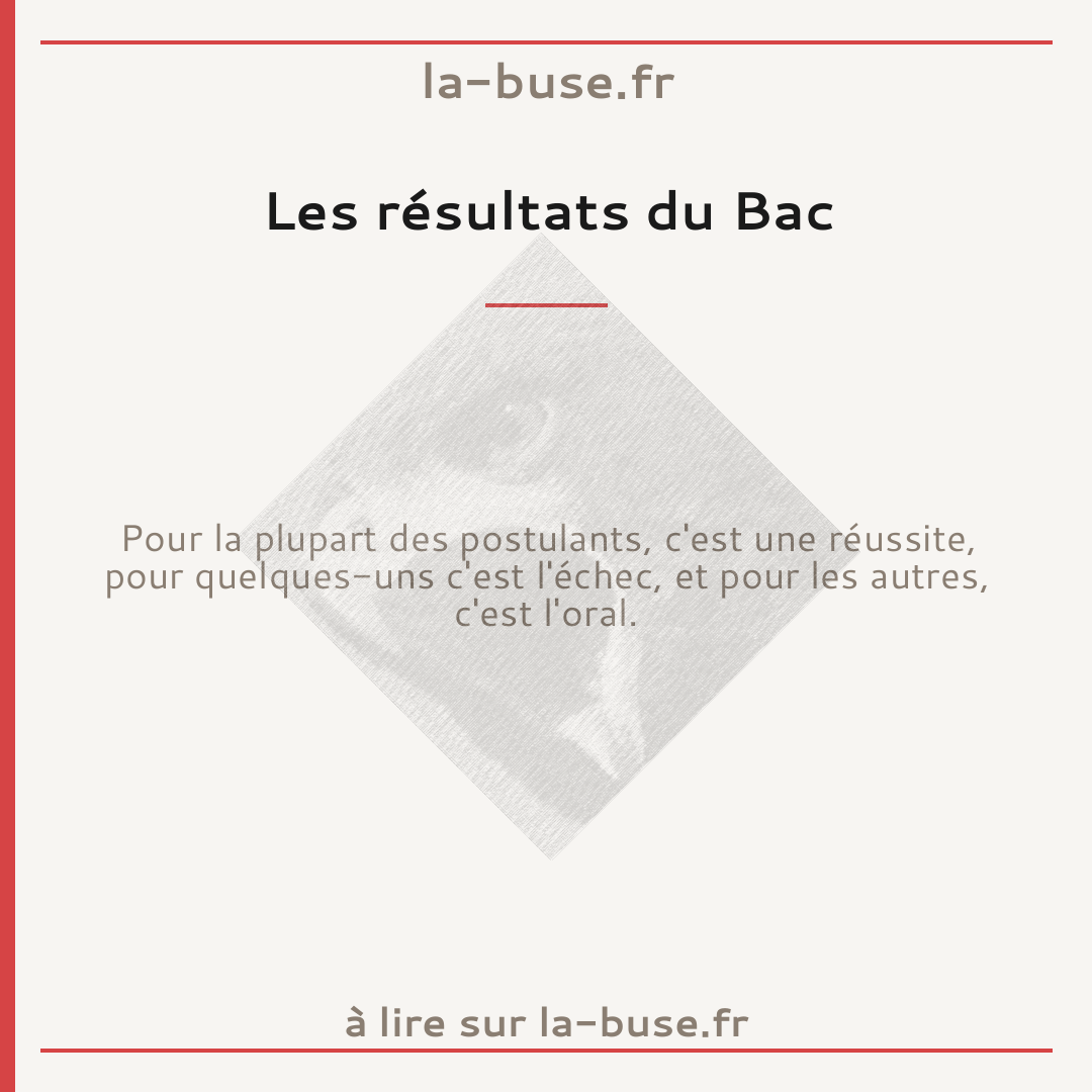 Les résultats du Bac
