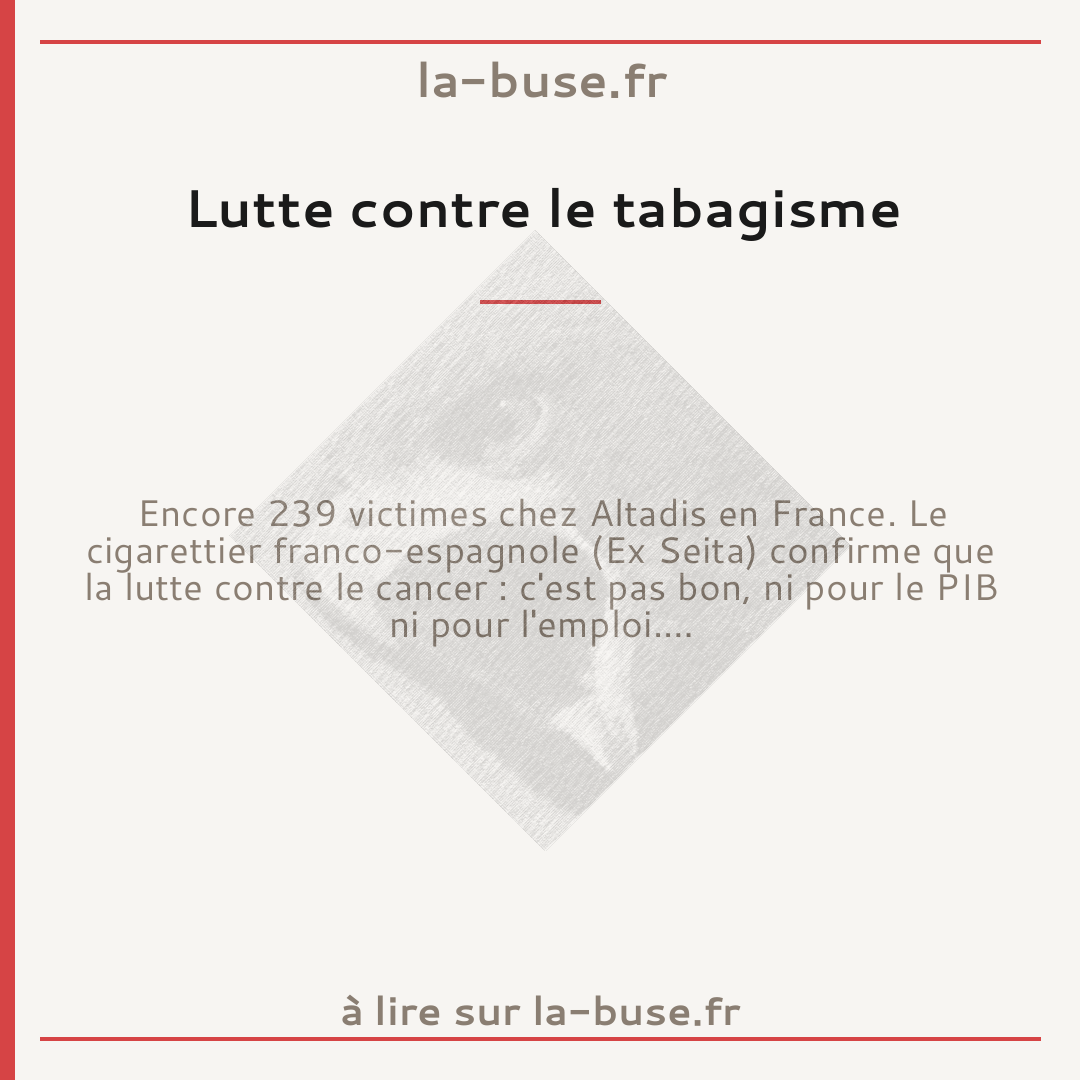 Lutte contre le tabagisme