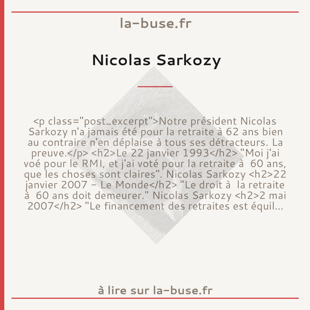 Nicolas Sarkozy