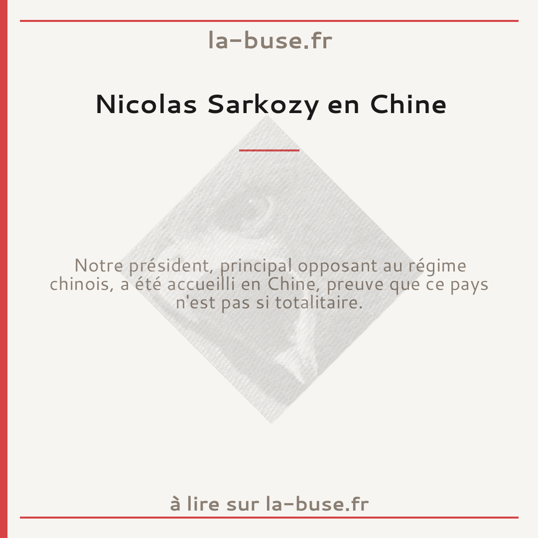 Nicolas Sarkozy en Chine