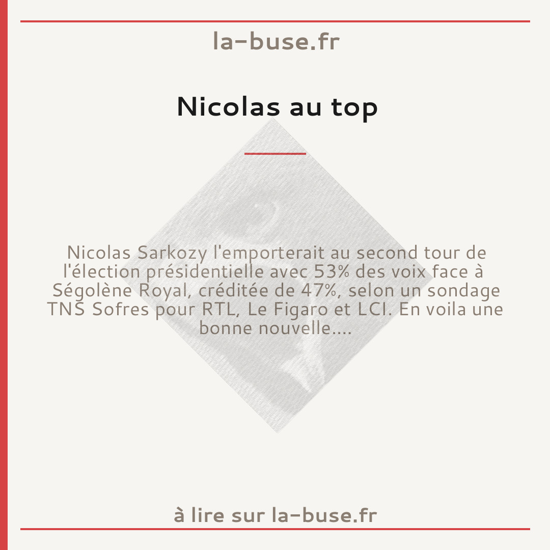 Nicolas au top