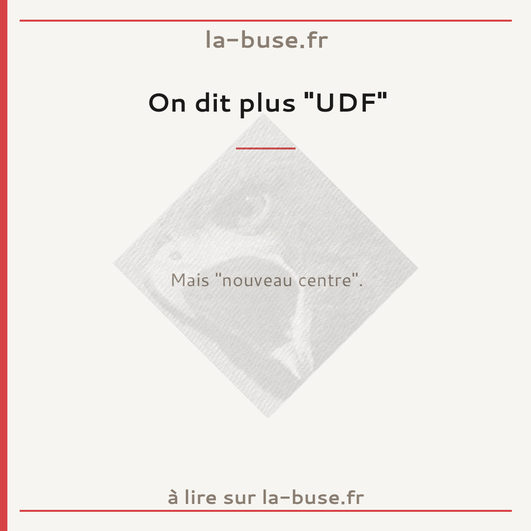 On dit plus "UDF"