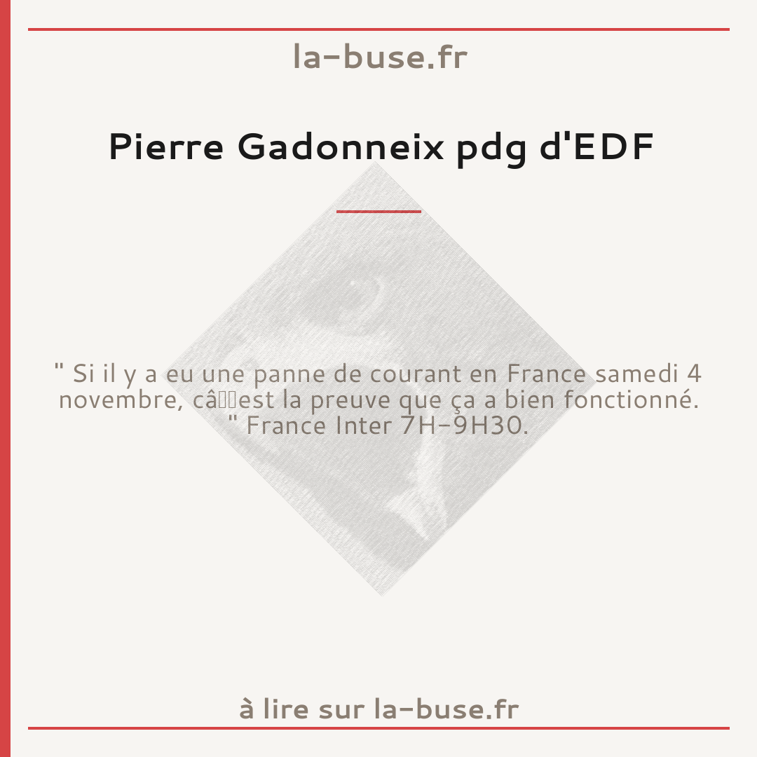 Pierre Gadonneix pdg d'EDF