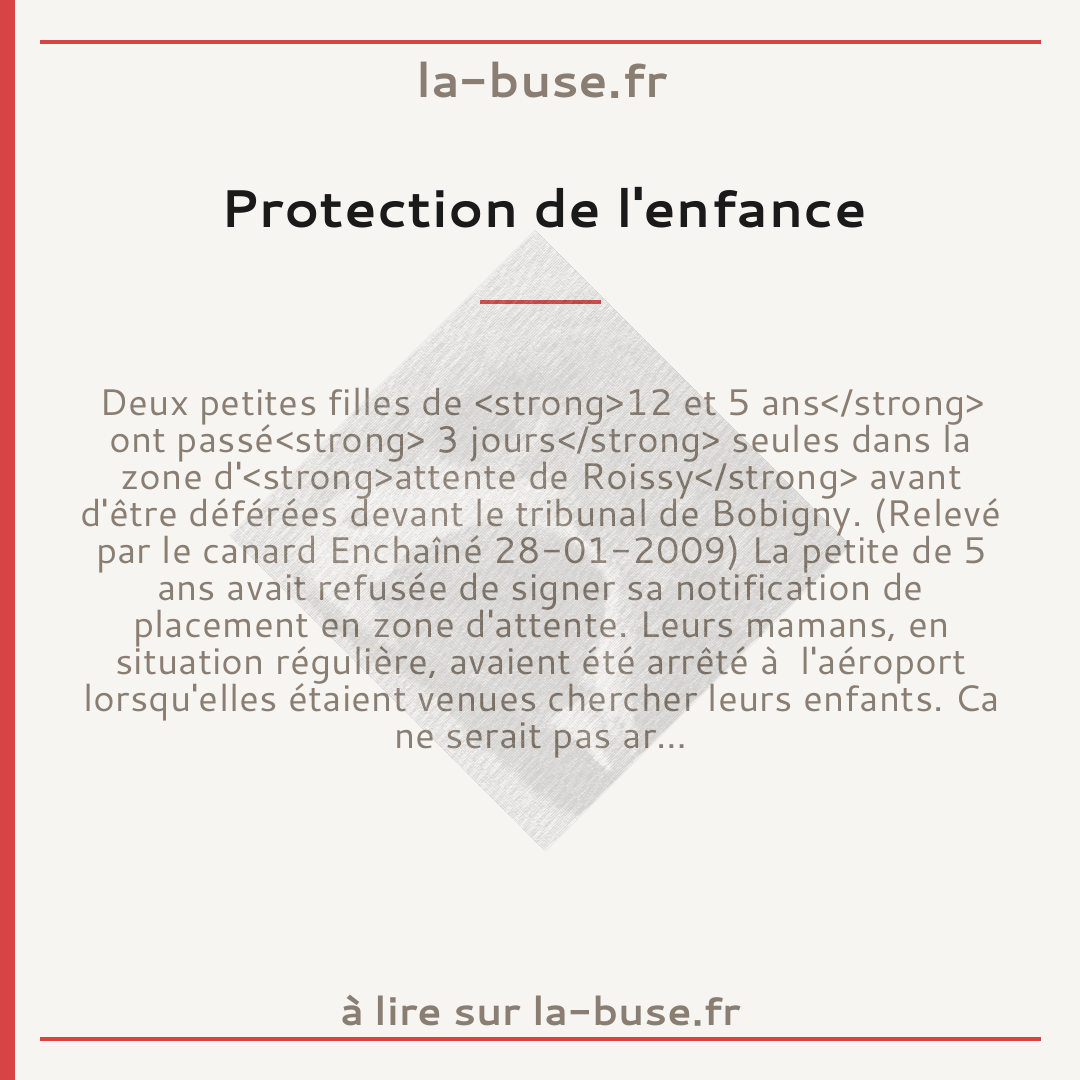 Protection de l'enfance