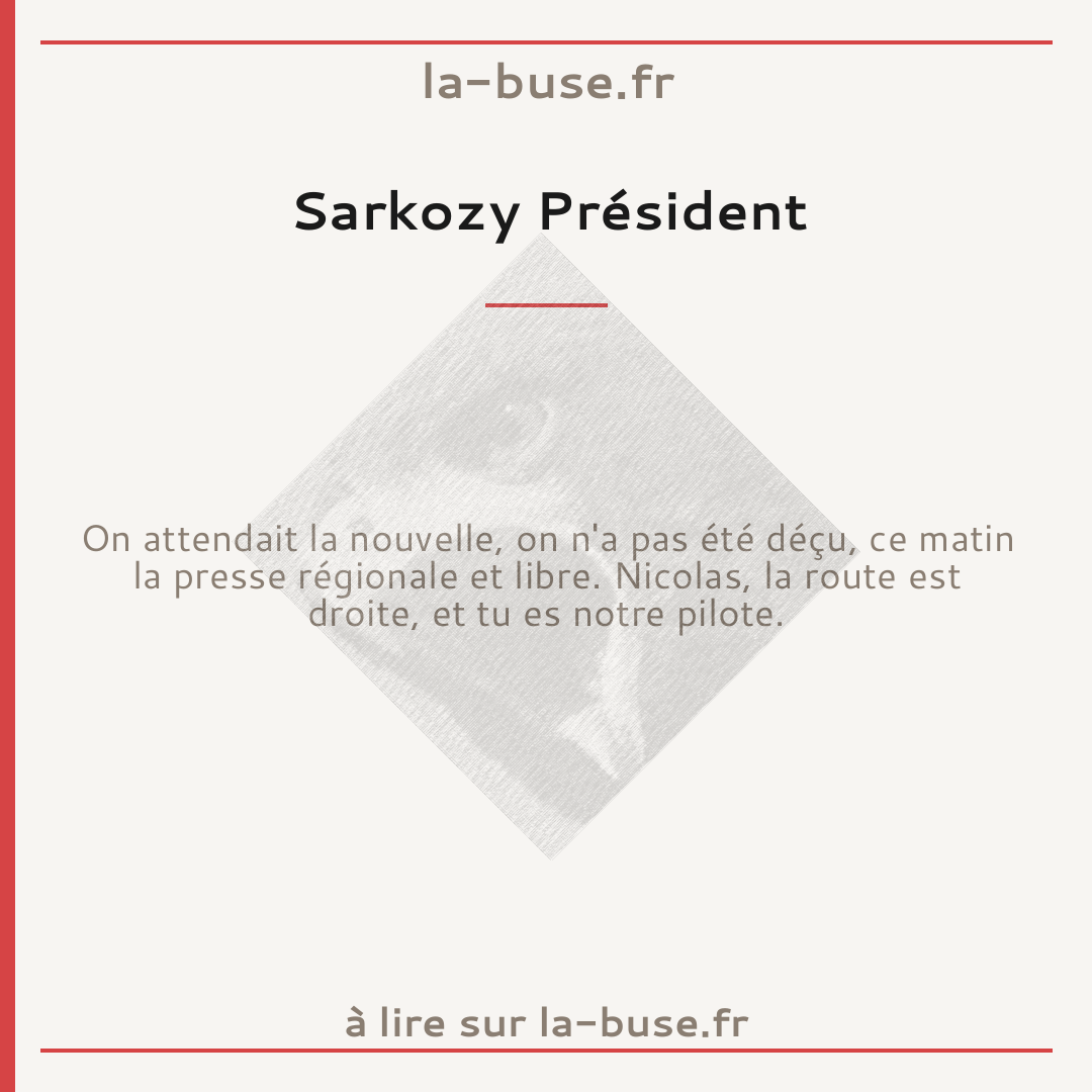 Sarkozy Président