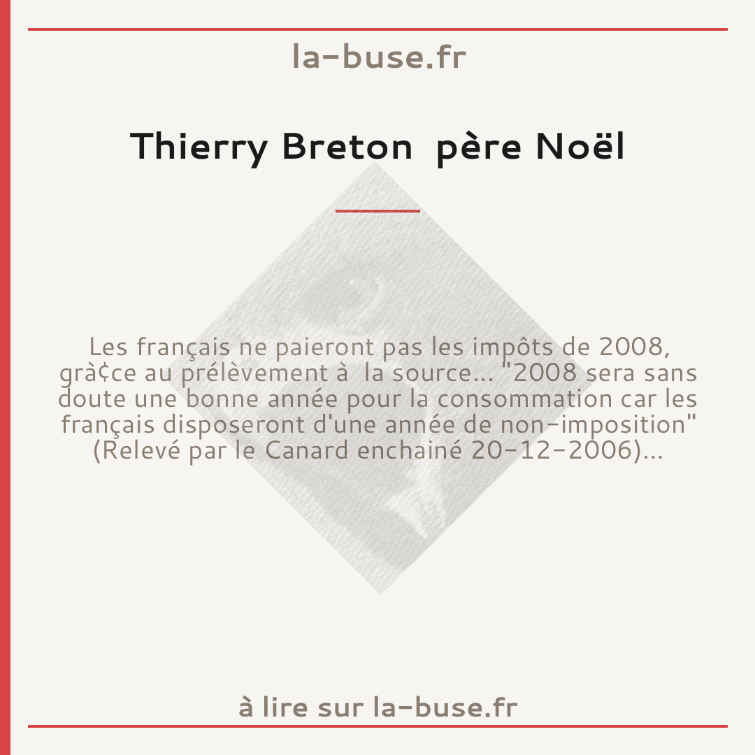 Thierry Breton  père Noël