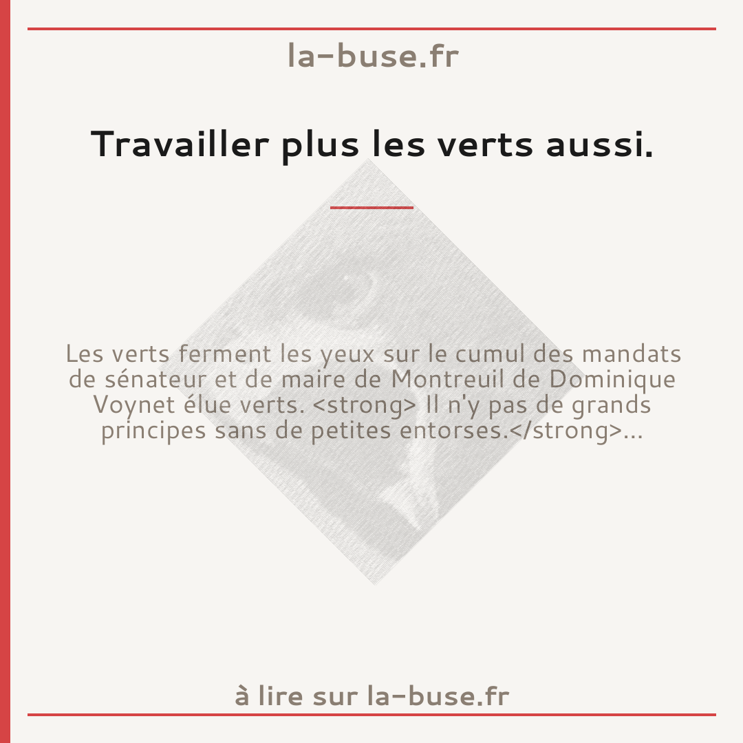 Travailler plus les verts aussi.
