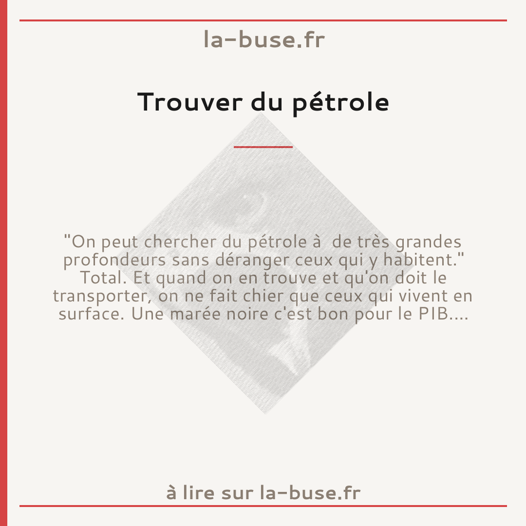 Trouver du pétrole