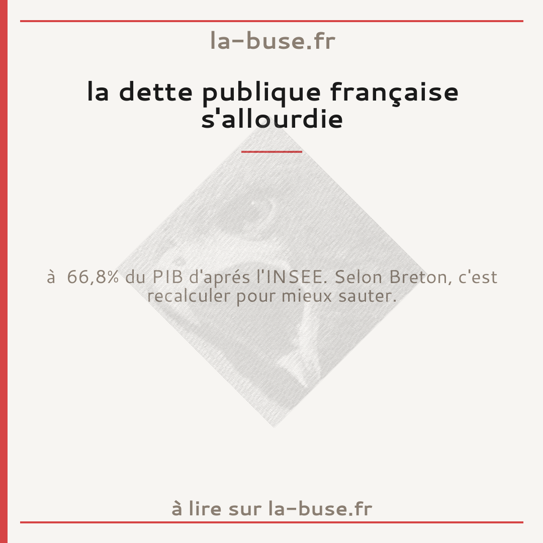 la dette publique française s'allourdie