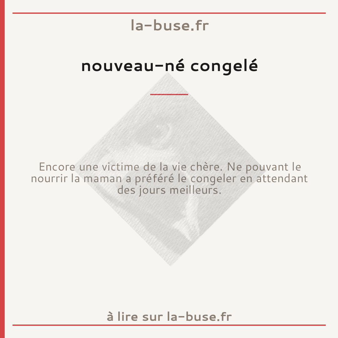 nouveau-né congelé