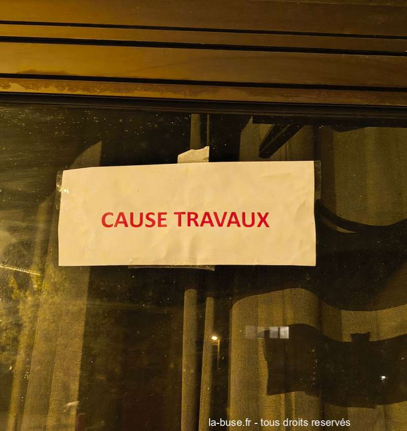 affiche travaux